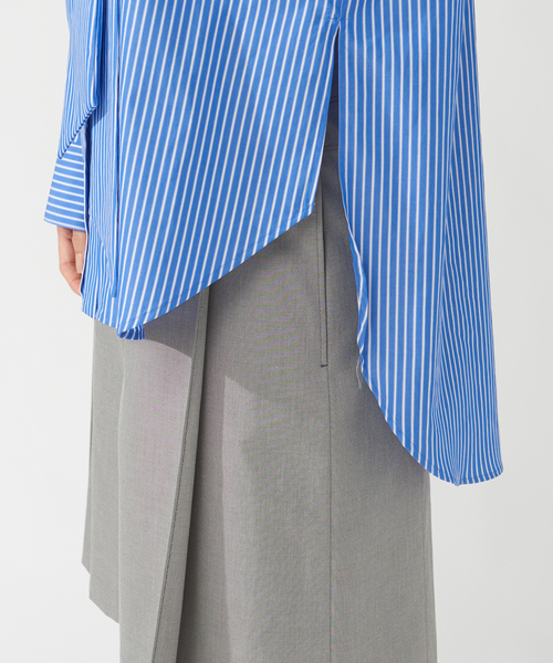 qualite(カリテ)の「ボウタイシャツ(シャツ/ブラウス・レディース・ホワイト/ストライプ/ピンク・フリー)」の21枚目の写真