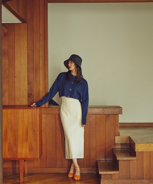 N.(N. Natural Beauty Basic)(エヌエヌナチュラルビューティーベーシック)の「◆ミラノリブクロップドカーディガン(カーディガン/ボレロ・レディース・ネイビー/レッド/グリーン/ナチュラル・MEDIUM)」の21枚目の写真