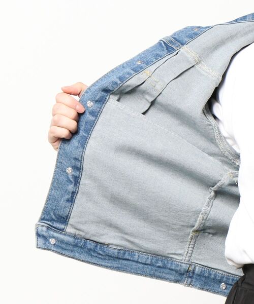 Grand PARK（グランドパーク）の「ストレッチGジャン（デニムジャケット・レディース・ライトブルー/ワンウォッシュ・FREE）」の12枚目の写真