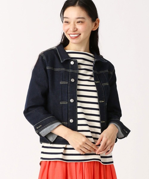 Grand PARK（グランドパーク）の「ストレッチGジャン（デニムジャケット・レディース・ライトブルー/ワンウォッシュ・FREE）」の2枚目の写真