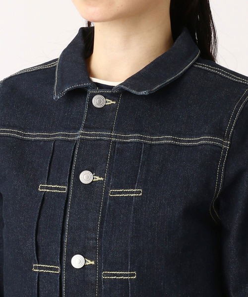 Grand PARK（グランドパーク）の「ストレッチGジャン（デニムジャケット・レディース・ライトブルー/ワンウォッシュ・FREE）」の6枚目の写真