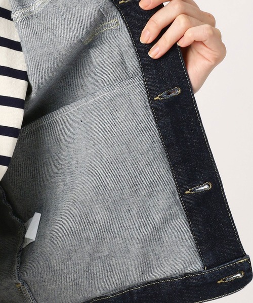 Grand PARK（グランドパーク）の「ストレッチGジャン（デニムジャケット・レディース・ライトブルー/ワンウォッシュ・FREE）」の3枚目の写真