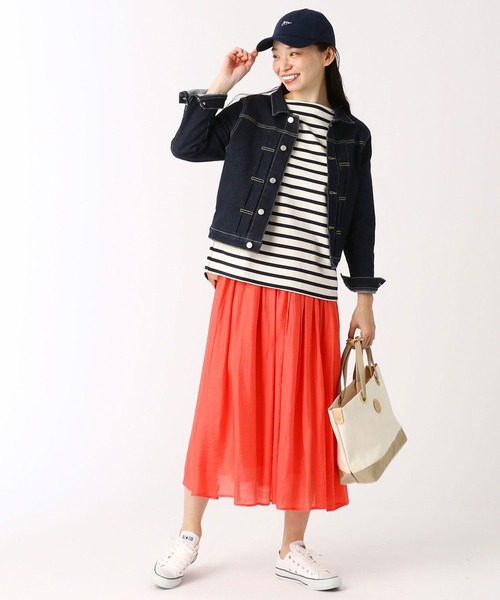 Grand PARK（グランドパーク）の「ストレッチGジャン（デニムジャケット・レディース・ライトブルー/ワンウォッシュ・FREE）」の9枚目の写真