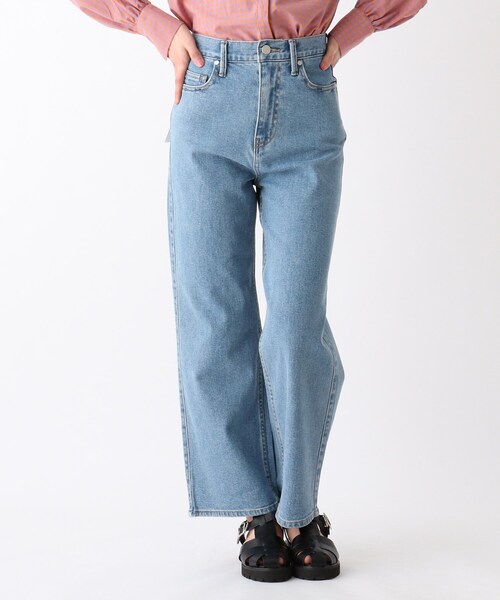 OPAQUE.CLIP(オペークドットクリップ)の「◆リサイクルコットンデニム 204バギー(その他パンツ・レディース・ダークネイビー/ネイビー・42/40/38)」の15枚目の写真