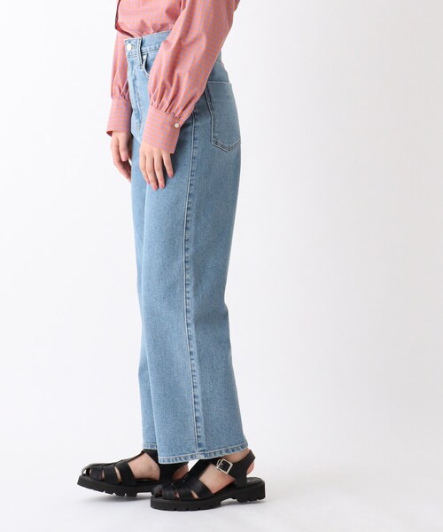 OPAQUE.CLIP(オペークドットクリップ)の「◆リサイクルコットンデニム 204バギー(その他パンツ・レディース・ダークネイビー/ネイビー・42/40/38)」の18枚目の写真