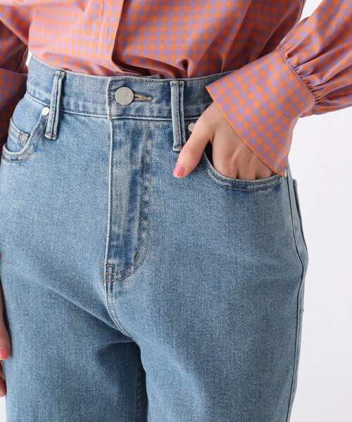 OPAQUE.CLIP(オペークドットクリップ)の「◆リサイクルコットンデニム 204バギー(その他パンツ・レディース・ダークネイビー/ネイビー・42/40/38)」の20枚目の写真