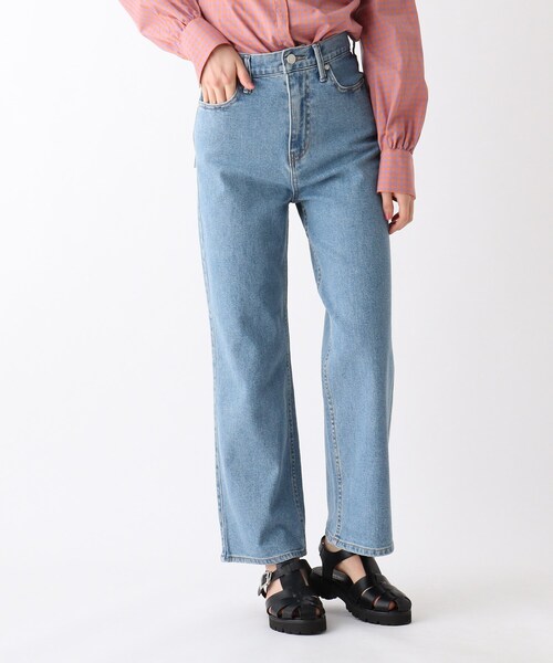 OPAQUE.CLIP(オペークドットクリップ)の「◆リサイクルコットンデニム 204バギー(その他パンツ・レディース・ダークネイビー/ネイビー・42/40/38)」の17枚目の写真