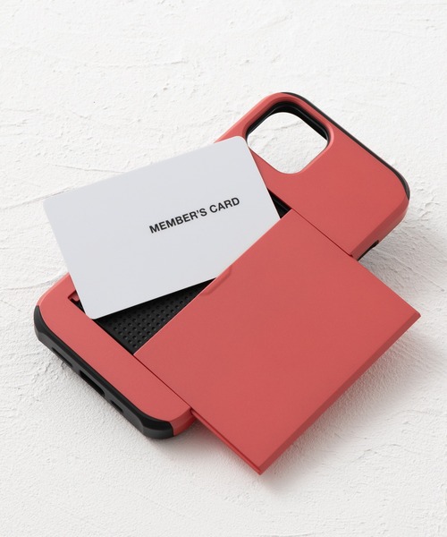 emonique(エモニーク)の「iPhone カード収納 衝撃分散 シンプルデザイン スマホケース カバー 【12/12pro/13/13mini/13pro/14/14pro/14plus/14promax/15/15pro/16/16pro/SE/16e対応】(スマホケース/カバー・レディース・ブラック/レッド/シルバー/アーミー・iPhone 12 Pro/iPhone 13/iPhone 13 Pro/iPhone 13 mini/iPhone 12/iPhone 7/8/SE(第2/第3世代)/iPhone 14 Plus/iPhone 14 Pro/iPhone 14/iPhone 14 Pro Max/iPhone 15 Pro/iPhone 15/iPhone 16 Pro/iPhone 16/iPhone 16e/iPhone 17 Pro/iPhone Air/iPhone 17)」の5枚目の写真