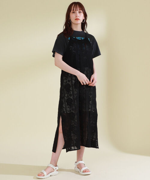 GOOD ROCK SPEED（グッドロックスピード）の「GOOD ROCK SPEED × Ray BEAMS / 別注 QUEEN80 Tシャツ（Tシャツ/カットソー・レディース・ブラック・ONE SIZE）」の9枚目の写真