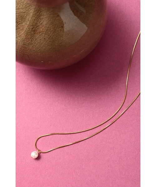 couture brooch（クチュールブローチ）の「◆さびにくい　ステンレスパールトップネックレス（ネックレス・レディース・ゴールド/シルバー・00）」の3枚目の写真