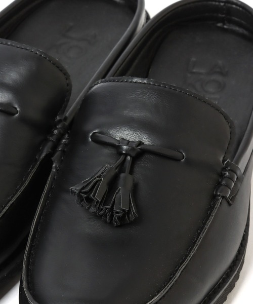 LAKOLE（ラコレ）の「タッセルローファースリッパサンダル / 265965（ローファー・メンズ・ブラック/ブラウン・MEDIUM/LARGE）」の14枚目の写真