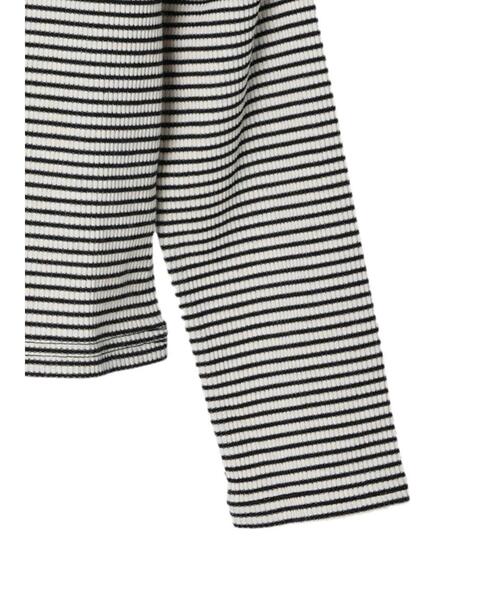 Green　Parks（グリーンパークス）の「ボーダーパワーショルダープルオーバー（Tシャツ/カットソー・レディース・アイボリー/ミント・FREE）」の18枚目の写真