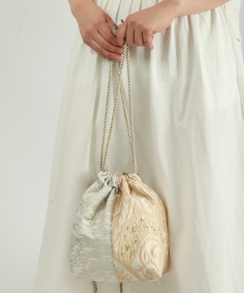 FUNALIVE(ファンアライブ)の「dignity closet キューティパイミニ巾着バッグ/Cutie Pie Bag(ショルダーバッグ・メンズ・ベージュ/サックスブルー/ピンク・FREE)」の2枚目の写真