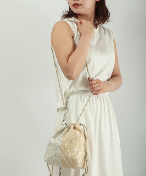 FUNALIVE(ファンアライブ)の「dignity closet キューティパイミニ巾着バッグ/Cutie Pie Bag(ショルダーバッグ・メンズ・ベージュ/サックスブルー/ピンク・FREE)」の10枚目の写真