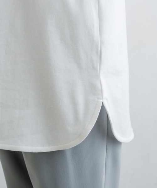 PUAL CE CIN（ピュアルセシン）の「レース襟スムースノースリーブ（Tシャツ/カットソー・レディース・ブラック/オフホワイト・FREE）」の6枚目の写真