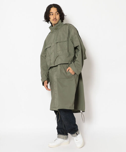 F/CE. （エフシーイー）の「F/CE./エフ シーイー　LAYERED M-65 FIELD COAT　レイヤードM-65フィールドコート　FPU08221U0001（ステンカラーコート・メンズ・オリーブ・MEDIUM）」の6枚目の写真