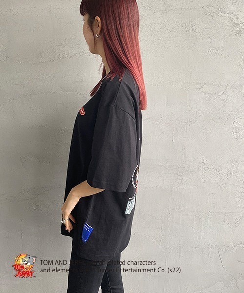 B ONE SOUL（ビーワンソウル）の「【WEB限定】[SEQUENCE BY B-ONE-SOUL/シークエンス] トムとジェリー FUNNY COLLAGE バックプリントTシャツ（Tシャツ/カットソー・レディース・ブラック/ホワイト/グリーン・XL/L/M）」の22枚目の写真