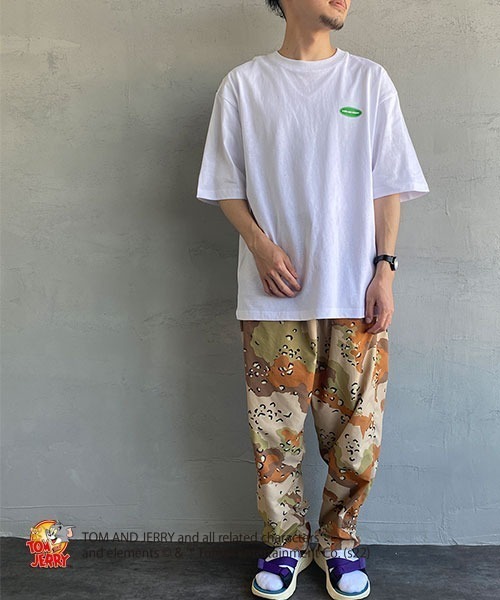 B ONE SOUL（ビーワンソウル）の「【WEB限定】[SEQUENCE BY B-ONE-SOUL/シークエンス] トムとジェリー FUNNY COLLAGE バックプリントTシャツ（Tシャツ/カットソー・レディース・ブラック/ホワイト/グリーン・XL/L/M）」の5枚目の写真