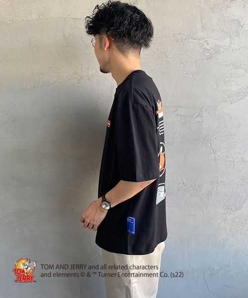 B ONE SOUL（ビーワンソウル）の「【WEB限定】[SEQUENCE BY B-ONE-SOUL/シークエンス] トムとジェリー FUNNY COLLAGE バックプリントTシャツ（Tシャツ/カットソー・レディース・ブラック/ホワイト/グリーン・XL/L/M）」の8枚目の写真