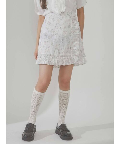 merry jenny（メリージェニー）の「フリルローファー（ローファー・レディース・アイボリー/ブラック・MEDIUM/LARGE）」の4枚目の写真