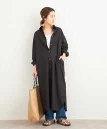 イージーケア シャツワンピース◆