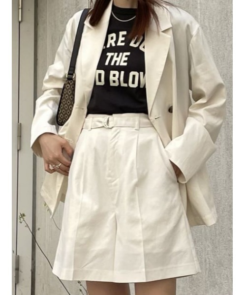 MOUSSY（マウジー）の「DOUBLE BREASTED BOXY ジャケット（チェスターコート・レディース・ライトブルー/オフホワイト/ライトベージュ・2/1）」の12枚目の写真