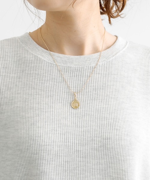 PUAL CE CIN（ピュアルセシン）の「【WEB限定】ペプラムマキシ半袖ワンピース（ワンピース・レディース・チャコールグレー/ブラック/オートミール・FREE）」の10枚目の写真