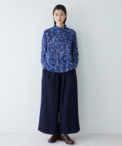 【売約済】plantation プランテーション　ワイド デニムパンツ　ガウチョ Plantation プランテーション/WOMEN'S Bottoms/デニムパンツ