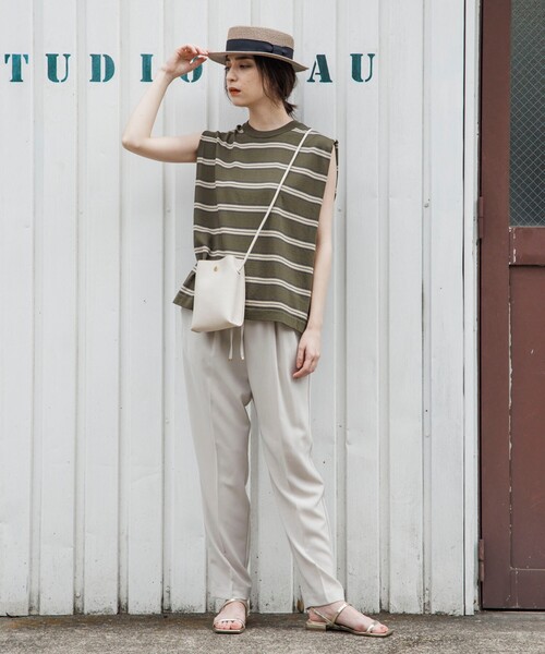 OPAQUE.CLIP（オペークドットクリップ）の「◆軽量シュリンクミニショルダー（ショルダーバッグ・レディース・ブラック/ダークグリーン/オフホワイト・00）」の4枚目の写真