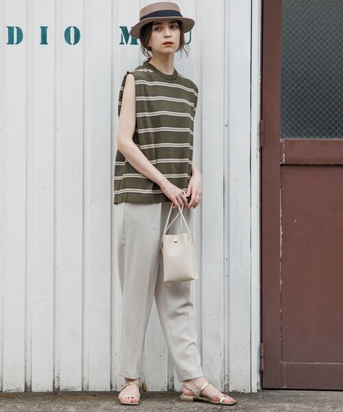 OPAQUE.CLIP（オペークドットクリップ）の「◆軽量シュリンクミニショルダー（ショルダーバッグ・レディース・ブラック/ダークグリーン/オフホワイト・00）」の5枚目の写真