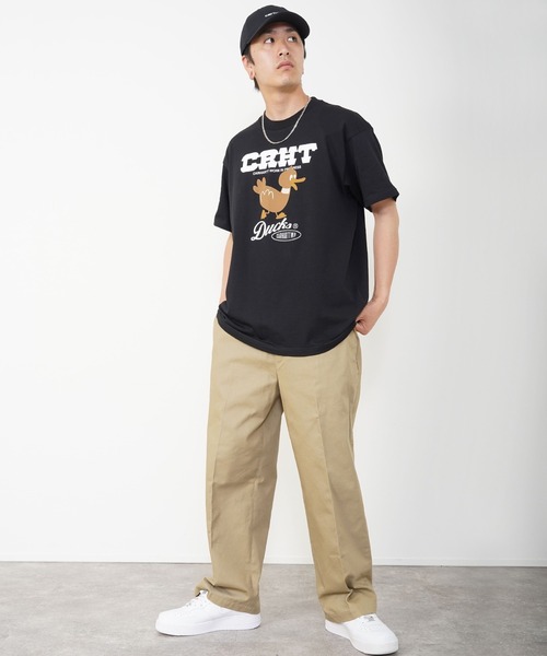 Carhartt WIP(カーハートダブリューアイピー)の「Carhartt WIP(カーハート ワークインプログレス) ダックス 半袖Tシャツ(Tシャツ/カットソー・メンズ・ホワイト/ブラック・M/L/XL)」の12枚目の写真
