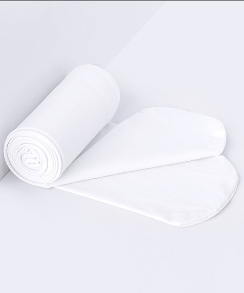 TeddyShop（テディショップ）の「キッズ マチ付きソフトバンドバレエタイツ（タイツ/ストッキング・キッズ・ホワイト/ブラック/ピンク/オレンジ・M/XL/L）」の5枚目の写真