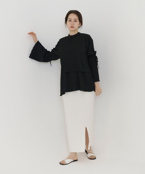 TINA:JOJUN(ティーナジョジュン)の「アシンメトリー フラットサンダル TINA:JOJUN(サンダル・レディース・ホワイト/ブラック・S/M/L)」の7枚目の写真