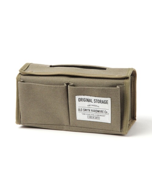niko and...（ニコアンド）の「[OLD SMITH]ファブリックボックスティッシュケース（収納グッズ・レディース・ベージュ/カーキ・0）」の17枚目の写真