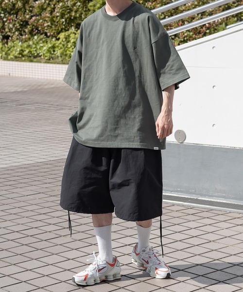Perushu（ペルーシュ）の「サイドパイピングワイドハーフパンツ（その他パンツ・メンズ・ブラック/ネイビー/カーキ/ライトベージュ・SMALL/MEDIUM/LARGE）」の12枚目の写真