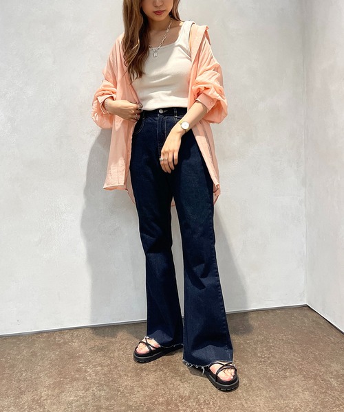 apres jour mignon（アプレジュールミニョン）の「2WAYリブタンク【ZOZOTOWN限定アイテム】（タンクトップ・レディース・ブラック/オレンジ/グリーン/アイボリー/ピンク・X-LARGE/フリー）」の10枚目の写真