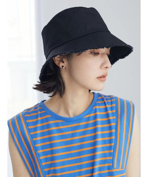 Green Parks(グリーンパークス)の「・ツイルフリンジハット(ハット・レディース・ブラック/ブラウン/アイボリー・FREE)」の11枚目の写真