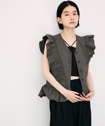 【サステナブル】フォルムジレブラウス