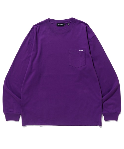 XLARGE(エクストララージ)の「MINI STANDARD LOGO L/S POCKET TEE(Tシャツ/カットソー・メンズ・ホワイト/グリーン/パープル/ブラック・XL/S/L/M)」の20枚目の写真