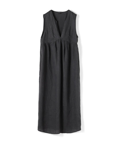 JAMES PERSE（ジェームスパース）の「ライトウェイトリネン スリーブレスエンパイアワンピース WKO6673（ワンピース・レディース・グレー系その他/ブラック系その他/サックスブルー・0/2/1）」の2枚目の写真