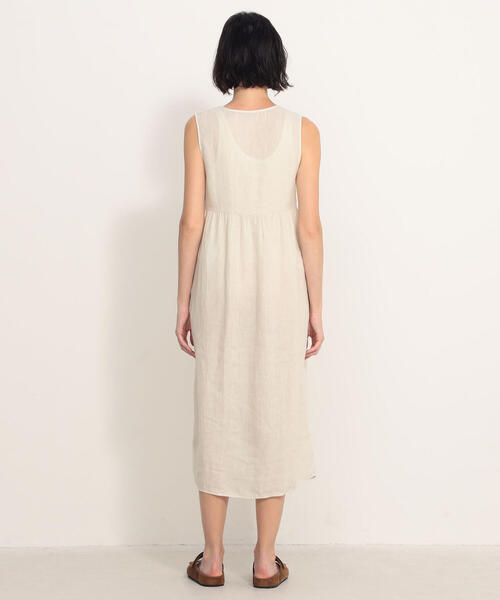 JAMES PERSE（ジェームスパース）の「ライトウェイトリネン スリーブレスエンパイアワンピース WKO6673（ワンピース・レディース・グレー系その他/ブラック系その他/サックスブルー・0/2/1）」の12枚目の写真