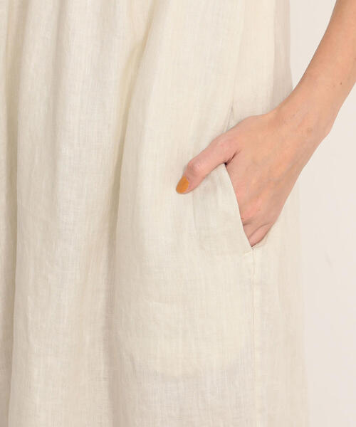 JAMES PERSE（ジェームスパース）の「ライトウェイトリネン スリーブレスエンパイアワンピース WKO6673（ワンピース・レディース・グレー系その他/ブラック系その他/サックスブルー・0/2/1）」の8枚目の写真
