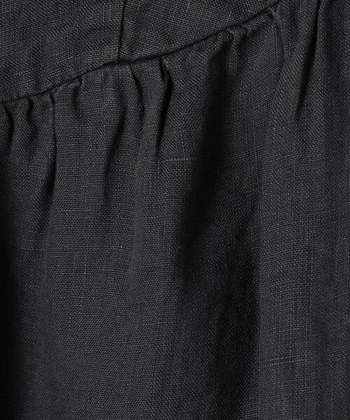 JAMES PERSE（ジェームスパース）の「ライトウェイトリネン スリーブレスエンパイアワンピース WKO6673（ワンピース・レディース・グレー系その他/ブラック系その他/サックスブルー・0/2/1）」の4枚目の写真