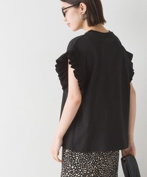 OMNES | バイオポリウォッシュ 袖ギャザー半袖プルオーバーTシャツ(Tシャツ/カットソー)