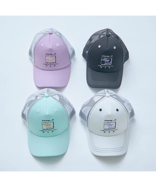 algy（アルジー）の「配色ステッチメッシュキャップ（キャップ・キッズ・ブラック/オフホワイト/ミント/ラベンダー・SMALL/MEDIUM）」の16枚目の写真