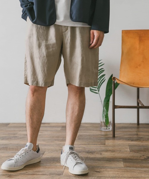 URBAN RESEARCH DOORS（アーバンリサーチドアーズ）の「リネンイージーショーツ（その他パンツ・メンズ・ホワイト系その他/スミクロ/ブルー・LARGE/MEDIUM）」の16枚目の写真