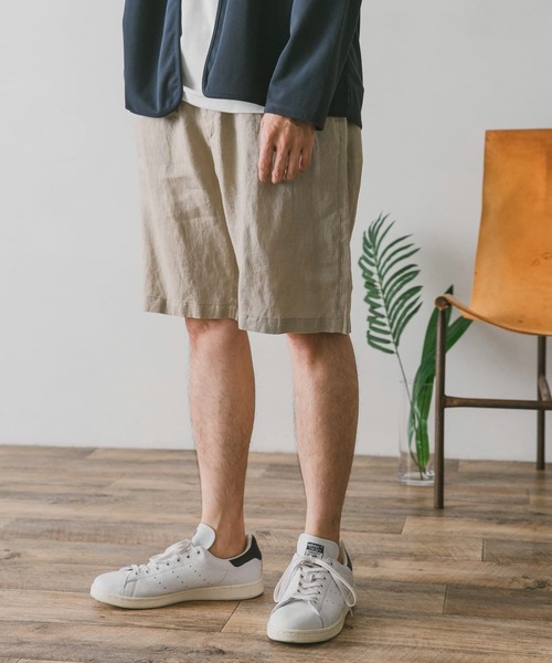 URBAN RESEARCH DOORS（アーバンリサーチドアーズ）の「リネンイージーショーツ（その他パンツ・メンズ・ホワイト系その他/スミクロ/ブルー・LARGE/MEDIUM）」の17枚目の写真