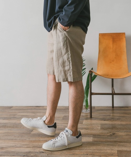 URBAN RESEARCH DOORS（アーバンリサーチドアーズ）の「リネンイージーショーツ（その他パンツ・メンズ・ホワイト系その他/スミクロ/ブルー・LARGE/MEDIUM）」の18枚目の写真