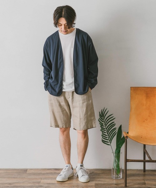 URBAN RESEARCH DOORS（アーバンリサーチドアーズ）の「リネンイージーショーツ（その他パンツ・メンズ・ホワイト系その他/スミクロ/ブルー・LARGE/MEDIUM）」の19枚目の写真