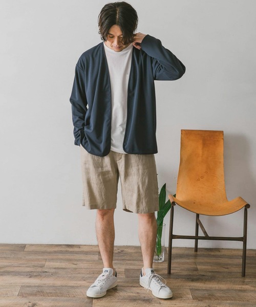 URBAN RESEARCH DOORS（アーバンリサーチドアーズ）の「リネンイージーショーツ（その他パンツ・メンズ・ホワイト系その他/スミクロ/ブルー・LARGE/MEDIUM）」の5枚目の写真